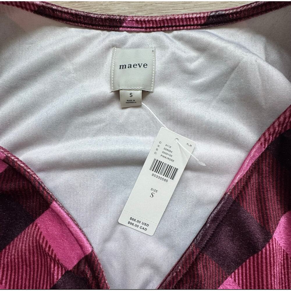 Maeve (Anthropologie) Velvet Babydoll Top - Size S - Picture 7 of 7